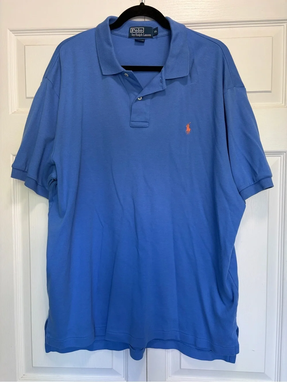 Ralph Lauren Men’s Blue Polo Orange Pony XL PREPPY CASUAL COASTAL